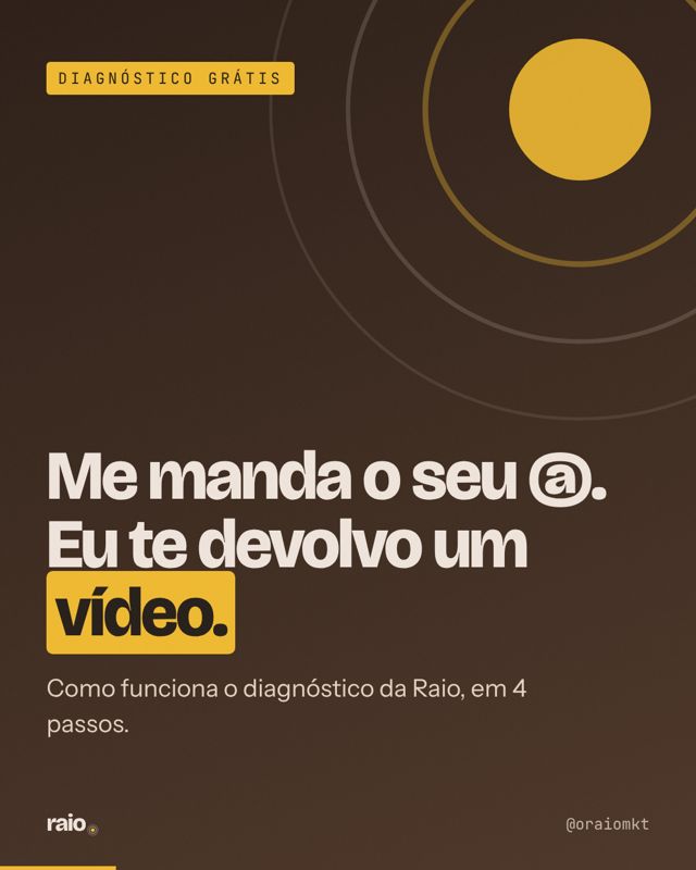 Carrossel: Me manda o seu @. Eu te devolvo um vídeo.